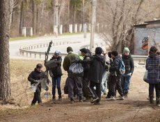 26 апреля в рамках общегородского субботника прошла уборка Кайской рощи.