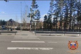 Место аварии. Фото предоставлено Госавтоинспекцией города