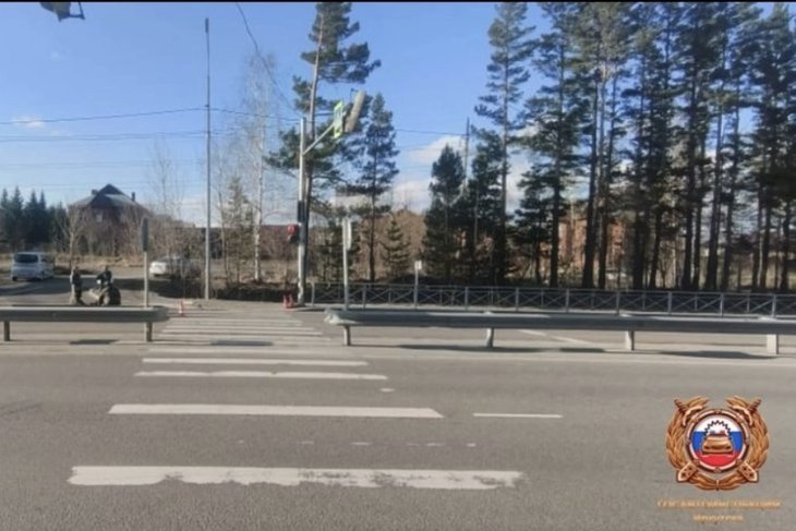 Место аварии. Фото предоставлено Госавтоинспекцией города