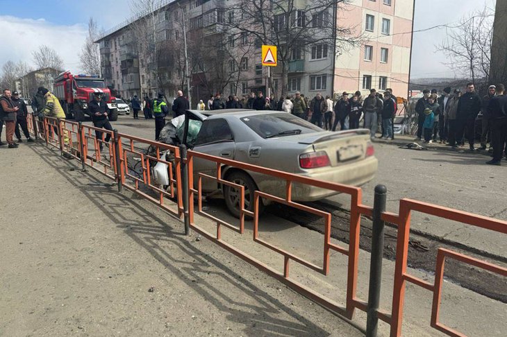 Массовое ДТП с жертвами в Бодайбо. Фото Госавтоинспекции Иркутской области