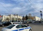 Перекрытие в центре Иркутска. Фото IRK.ru