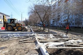 Ремонт улицы Геологов. Фото пресс-службы администрации Иркутска