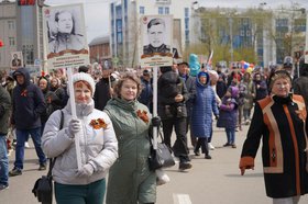 Акция «Бессмертный полк». Фото пресс-служба администрации Иркутска