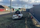 «Жигули» после аварии в Иркутском районе. Фото пресс-службы Госавтоинспекции Иркутской области