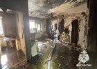 Последствия пожара. Фото пресс-службы ГУ МЧС по региону