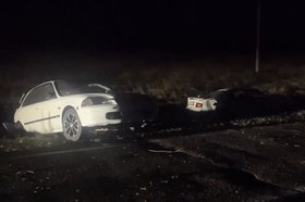 Авария на дороге Ангарск — Тальяны. Скриншот видео Госавтоинспекции Иркутской области