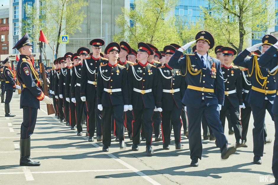 Уже второй год подряд в Параде участвуют суворовцы Иркутского суворовского военного училища.
