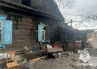 Горевший дом. Фото пресс-службы ГУ МЧС России по Иркутской области