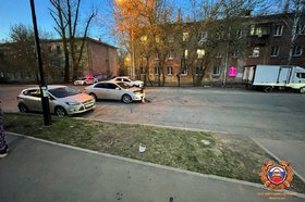 Место ДТП. Фото пресс-службы Госавтоинспекции Иркутска