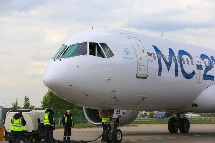 МС-21. Фото из телеграм-канала ПАО «ОАК»