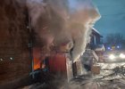 Пожар в Бодайбо в январе 2022 года. Фото пресс-службы ГУ МЧС России по Иркутской области