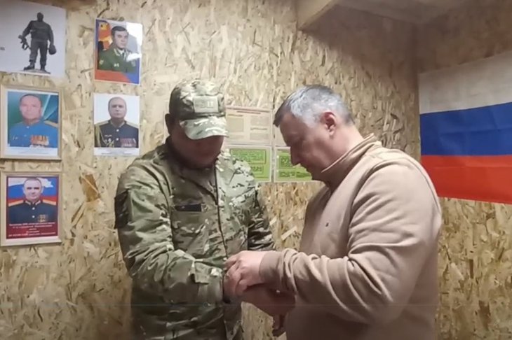 Поездка в зону СВО. Фото пресс-службы правительства Иркутской области