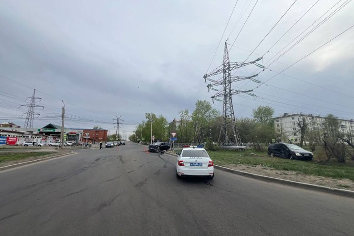 Место аварии. Фото Госавтоинспекции города
