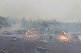 Место пожара. Фото пресс-службы прокуратуры Иркутской области