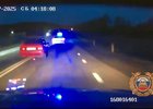 Погоня за нарушителем. Скриншот видео пресс-службы Госавтоинспекции Иркутской области
