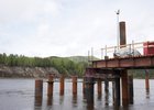 Строительство моста в Бодайбо. Фото пресс-службы правительства региона