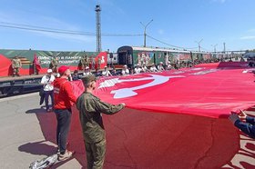 Агитпоезд. Фото пресс-службы администрации Иркутска