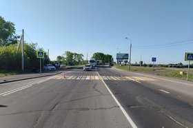 Место аварии в Тулуне. Фото Госавтоинспекции Иркутской области