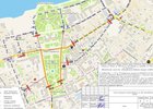 Схема перекрытия транспорта на День города. Фото пресс-службы администрации Иркутска