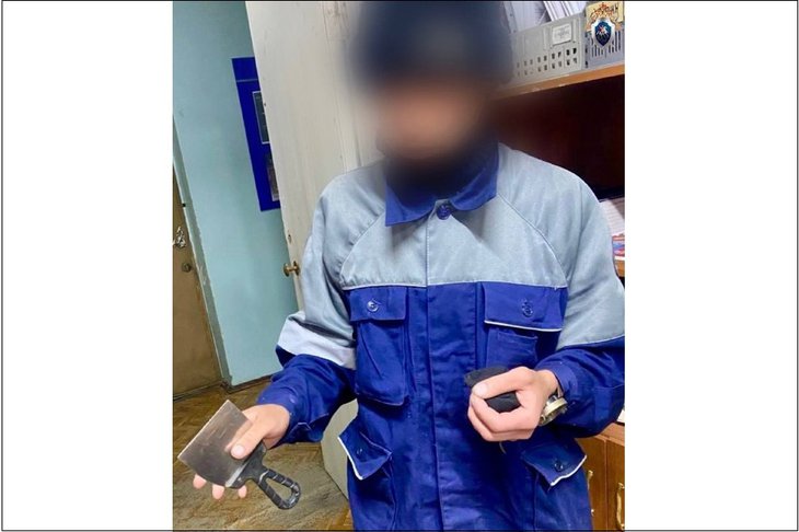 Задержанный. Фото пресс-службы ГУ МВД России по Иркутской области