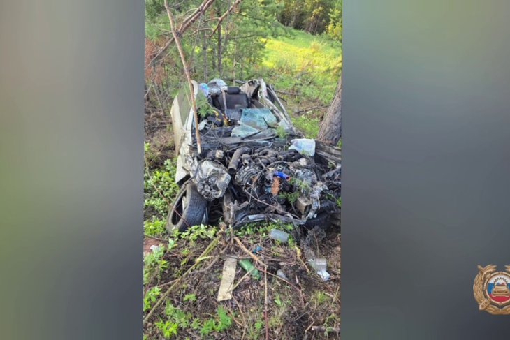 ДТП в Усть-Кутском районе. Скриншот видео Госавтоинспекции региона