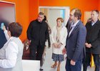 Мэр Черемхово Вадим Семенов, спикер Заксобрания  Александр Ведерников, глава комитета по строительству и дорожному хозяйству Виктор Побойкин на выезде. Фото IRK.ru
