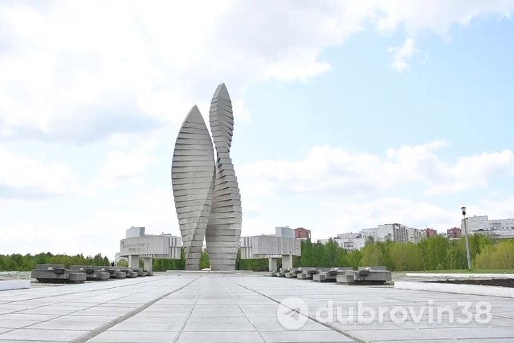 Мемориал Славы. Скриншот видео из телеграм-канала мэра Братска Александра Дубровина