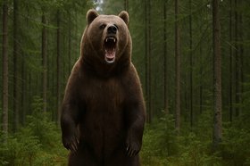 Медведь. Сгенерировано с помощью нейросети