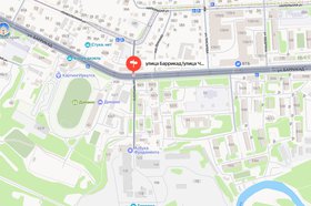 Пересечение улиц Баррикад и Черского. Скриншот с сайта Яндекс.Карты