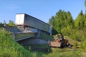Авария в Братске. Скриншот видео Госавтоинспекции Иркутской области