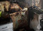 Квартира после пожара. Фото пресс-службы ГУ МЧС России по Иркутской области