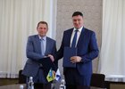 Глава Улан-Удэ Игорь Шутенков и мэр Иркутска Руслан Болотов. Фото пресс-службы администрации областного центра
