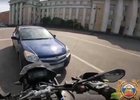 Инцидент с пьяной женщиной за рулем иномарки в центре города. Скриншот видео Госавтоинспекции Иркутска