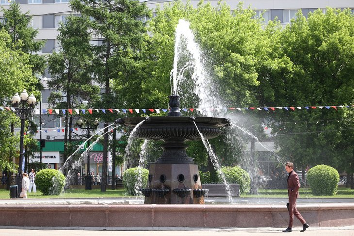Сквер Кирова. Фото пресс-службы правительства Иркутской области