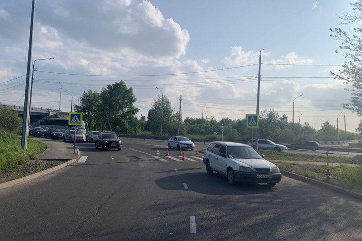 ДТП на Трактовой. Фото Госавтоинспекции города