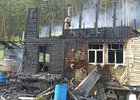 Последствия пожара. Фото пресс-службы ГУ МЧС по Иркутской области