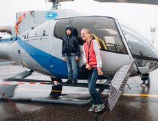 День воздушного флота в аэропорту Иркутска традиционно привлекает множество иркутян в любую погоду.