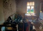 Сгоревшая квартира. Фото пресс-службы ГУ МЧС России по Иркутской области