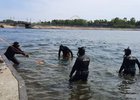 Уборка акватории Ангары. Фото из телеграм-канала администрации Иркутска