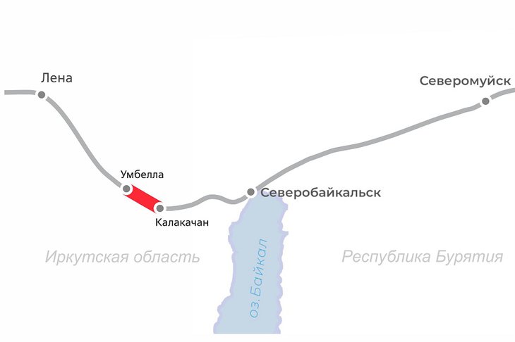 Карта участка. Фото пресс-службы ВСЖД