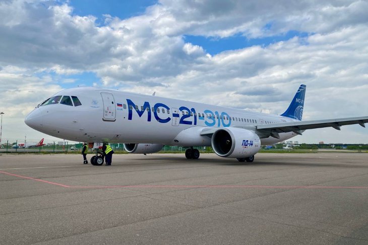 Самолет МС-21. Фото из телеграм-канала ПАО «ОАК»