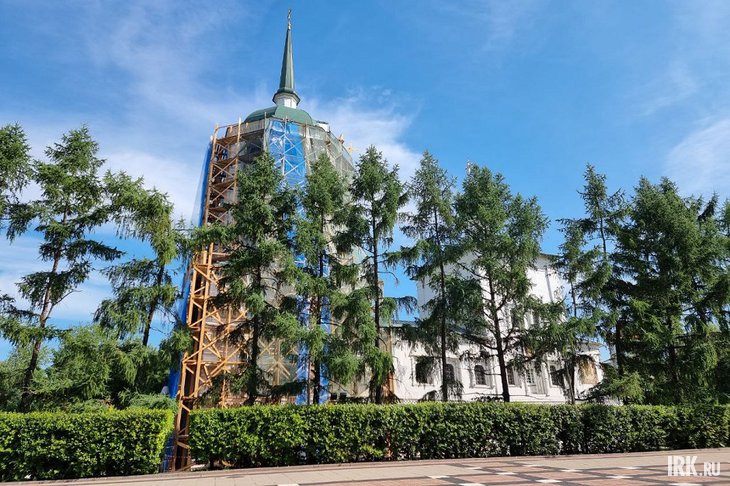 Реставрация Спасской церкви. Фото Светланы Павловой, IRK.ru