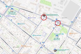 Ограничение проезда. Скриншот с сайта Яндекс.Карты