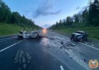 Авария в Тайшетском районе. Фото Госавтоинспекции Иркутской области