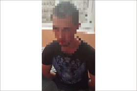 Задержанный по подозрению в убийстве молодой человек. Скриншот видео полиции Курской области