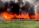 Пожар в Усть-Куде. Скриншот видео IRK.ru