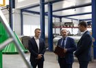Георгий Кузьмин посетил предприятие «Сервис ТехноПром». Фото Фонда развития промышленности Иркутской области