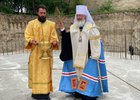 Молебен на освещение строительства нового храма в Ангарске. Фото пресс-службы мэрии АГо