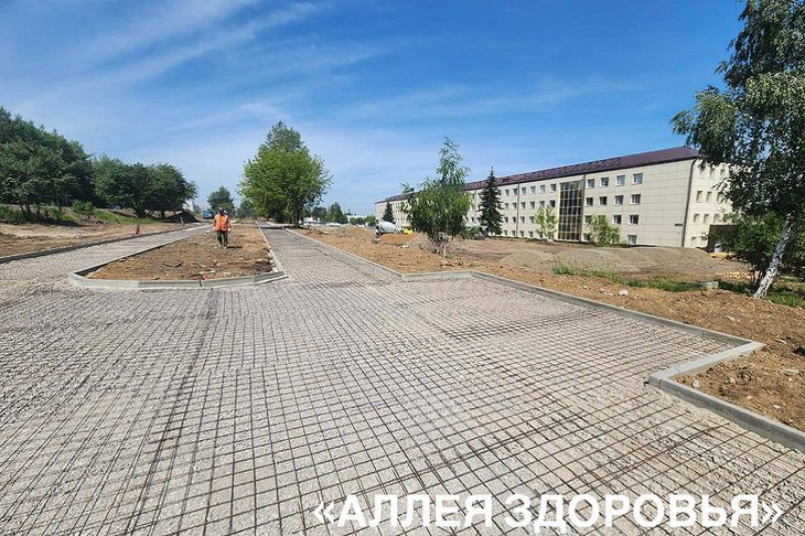 Аллея здоровья. Фото пресс-службы администрации Иркутска