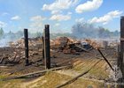Сгоревший дом. Фото пресс-службы ГУ МЧС России по Иркутской области